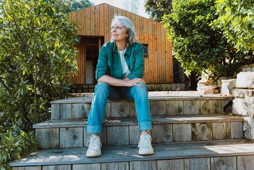 Woman looking thoughtful